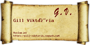 Gill Viktória névjegykártya