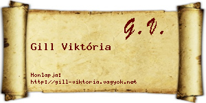 Gill Viktória névjegykártya